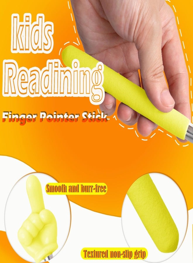 BENACES 5 Pack Retractable Teacher Pointer Stick, BENACES Telescope Mini Extendable Pointer Finger Stick with Anti Slip Grip, 5 Candy-Colored Tips, for Classroom Reading and Presentation Whiteboard - Image 3